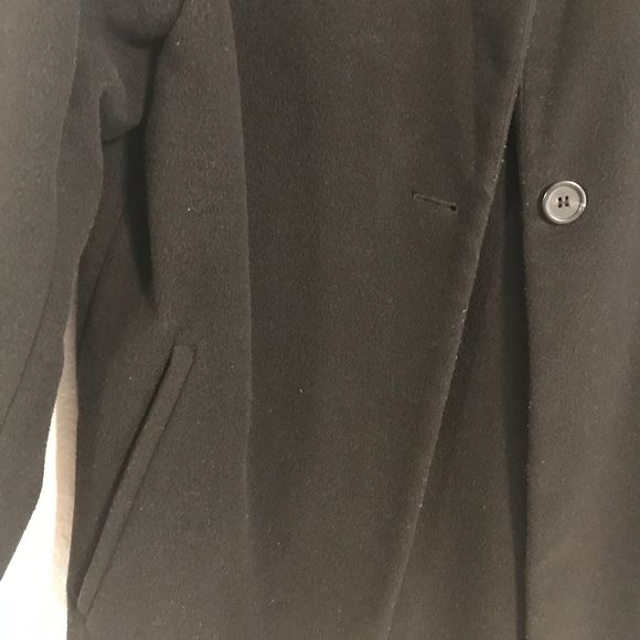 [H&M] Black Long Coat Size 4 - Picture 6 of 7
